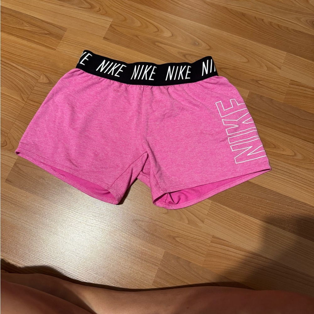 Nike Girls Athletic Shorts in Pink and Black